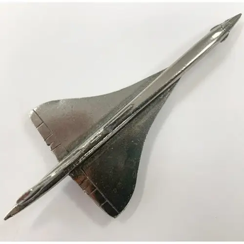 Concorde Keyring Keychain Pewter Silver Plated