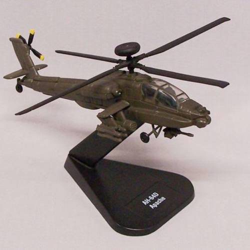 مجسم مروحية AH-64 مقاس 1:100 حديد خفيف A10306