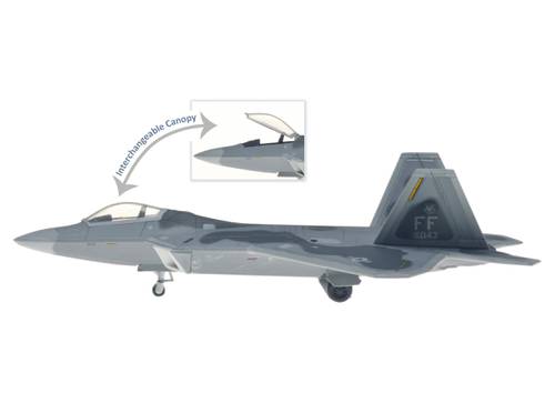 مجسم الجوية الأمريكية F-22A مقاس 1:200 حديد 1FW