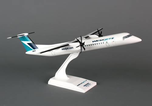 مجسم WestJet ط Q400 مقاس 1:100 بلاستيك صلب Revised