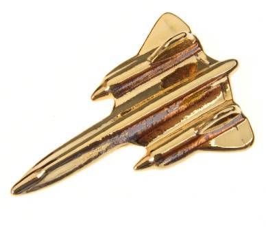 SR-71 Pin Badge Gold Plated