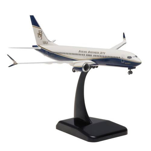 مجسم بوينغ B737-8 MAX BBJمقاس1:200بلاستيك صلب أزرق
