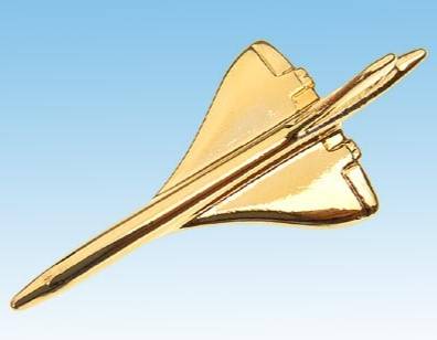 Concorde Large Pin Badge Gold Plated