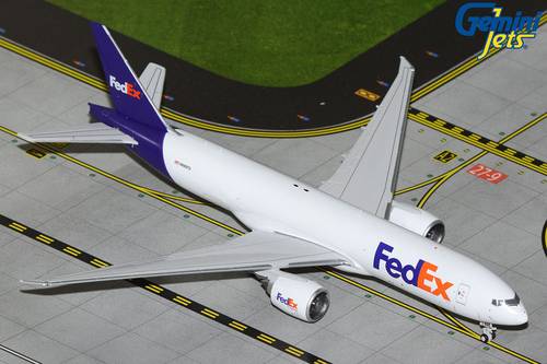 مجسم طائرة فيديكس B777F مقاس 1:400 حديد من GeminiJets تسجيل [N895FD]