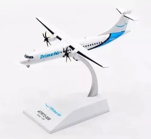 مجسم طائرة طيران أمازون برايم للشحن ATR72-500F مقاس 1:200 حديد من JC Wings تسجيل [N919AZ]
