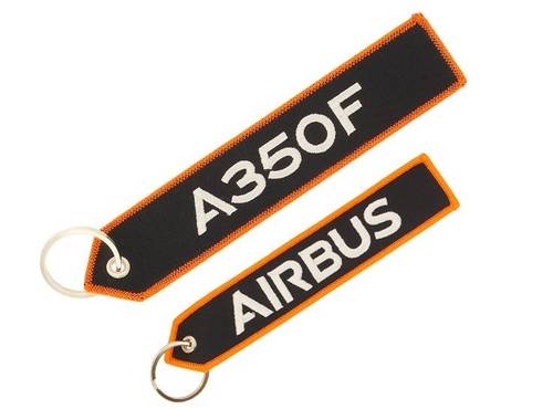 A350F Keyring 16 cm Length Embroidered Fabric from Airbus