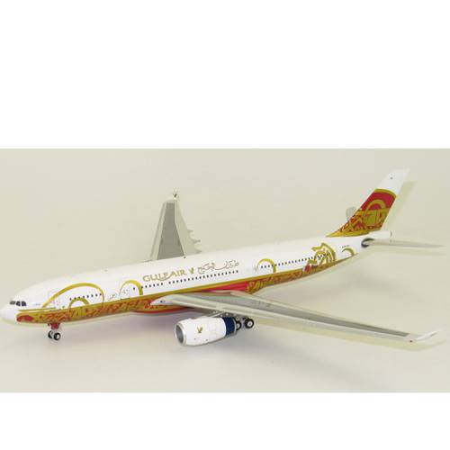 مجسم طيران الخليج A330-200 مقاس 1:200 حديد ذكرى 50