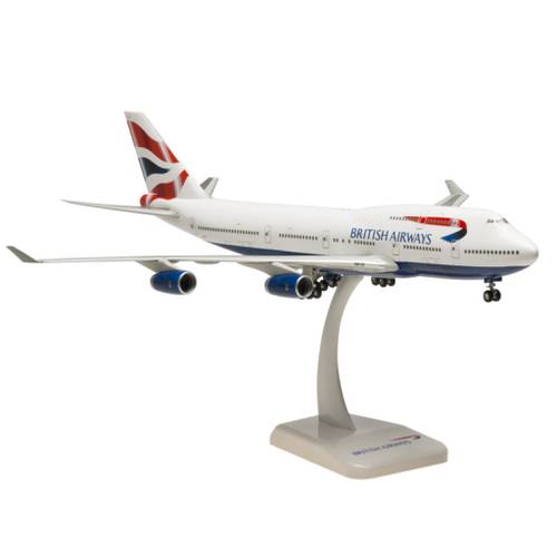مجسم الخطوط البريطانية B747-400 مقاس 1:200 بلاستيك صلب