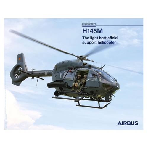 ملصق (بوستر) مروحية H145M مقاس 40x50 سم من Airbus