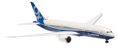 مجسم بوينغ B787-9 مقاس 1:200 بلاستيك صلب على الأرض
