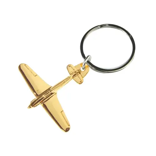 Hurricane Keyring Keychain Gold Plated