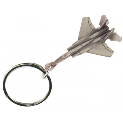 F-15 Keyring Keychain Pewter Silver Plated