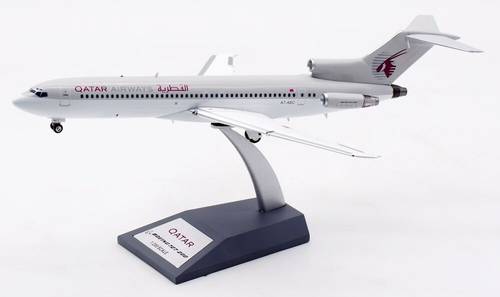 مجسم طائرة الخطوط القطرية B727-2M7 مقاس 1:200 حديد من InFlight200 تسجيل [A7-ABC]