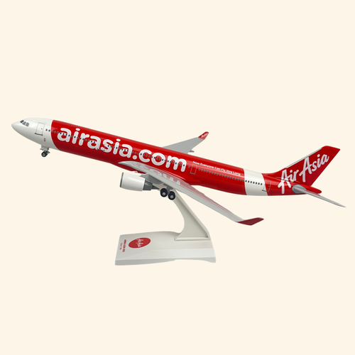 مجسم طائرة طيران اير آسيا A330-300 مقاس 1:200 بلاستيك صلب (اير ايشا ماليزيا)