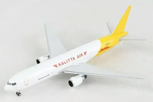 مجسم طائرة طيران كاليتا DHL للشحن B767-300BDSF مقاس 1:400 حديد من Phoenix تسجيل [N762CK]