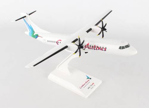 مجسم الخطوط الكاريبية ATR72-600 مقاس 1:100 بلاستيك صلب