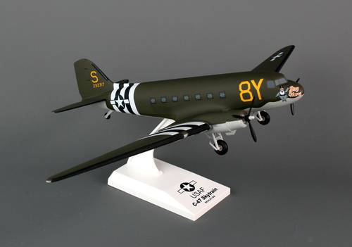 مجسم الجوية الأمريكية C-47 مقاس 1:80 بلاستيك صلب