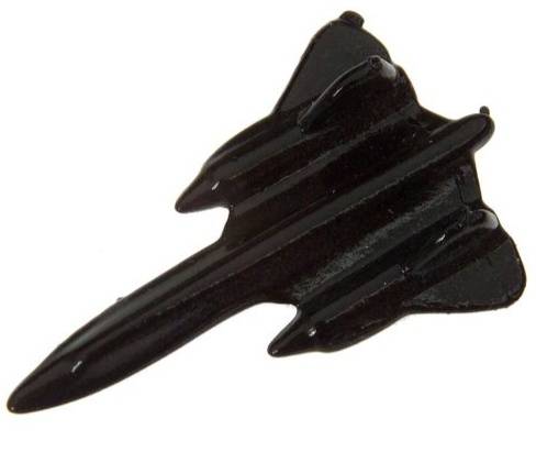 SR-71 Pin Badge Black Plated