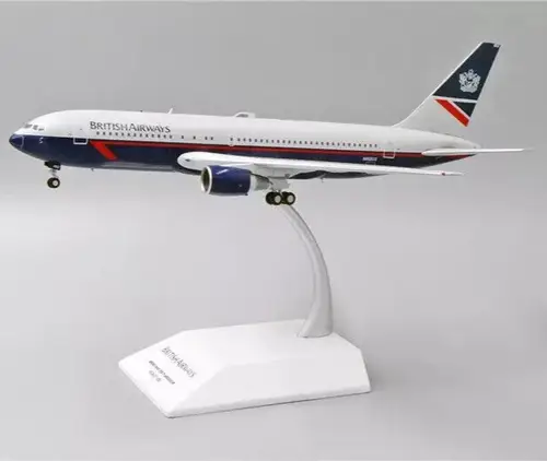 مجسم طائرة الخطوط البريطانية B767-200ER مقاس 1:200 حديد من JC Wings تسجيل [N652US]