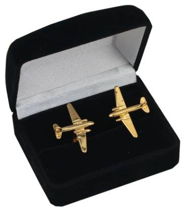 DC-3 Cufflinks Gold Plated