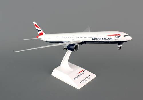 مجسم البريطانية B777-300ER مقاس 1:200 بلاستيك صلب