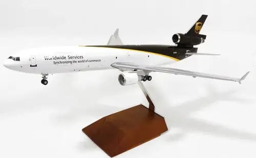 مجسم طائرة UPS للشحن MD-11F مقاس 1:200 حديد من GeminiJets InFlight200 تسجيل [N277UP]