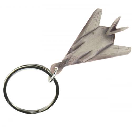 ميدالية مفاتيح شكل طائرة F117 مطلية بالبيوتر