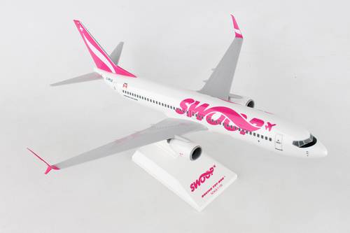 مجسم طيران SWOOP ط B737-800 مقاس 1:130 بلاستيك صلب