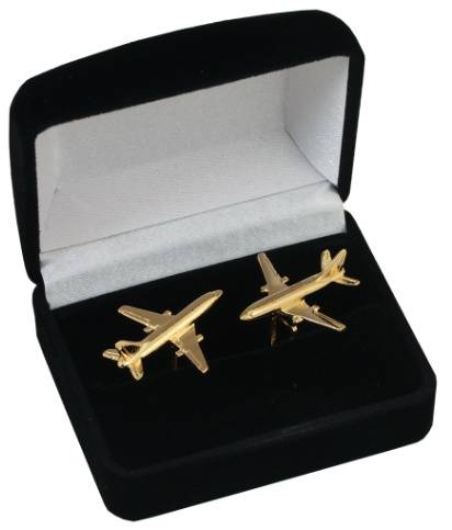 A320 Cufflinks Gold Plated