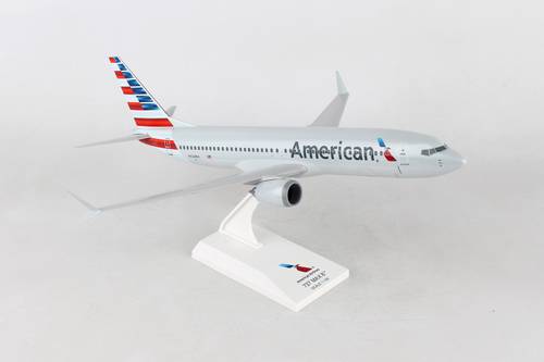 مجسم الأمريكية B737 MAX 8 مقاس 1:130 بلاستيك صلب