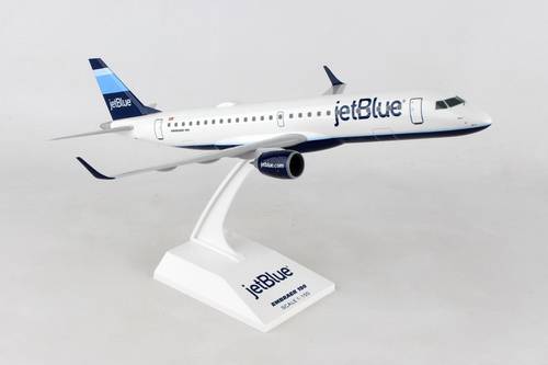 مجسم JetBlue ط E190 مقاس 1:100 بلاستيك صلب Stripes