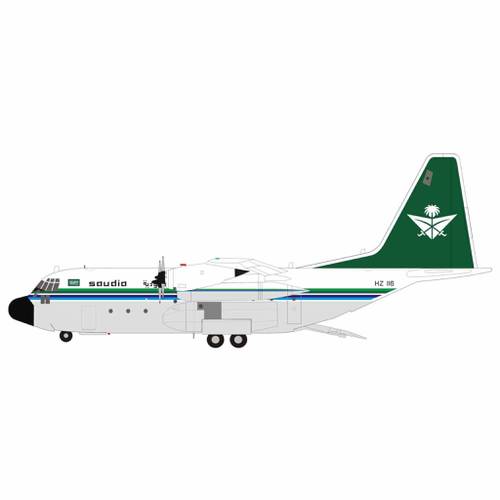مجسم الأسطول الملكي السعودي C-130H مقاس 1:200 حديد