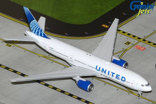 مجسم طائرة يونايتد B777-200ER مقاس 1:400 حديد من GeminiJets تسجيل [N798UA]