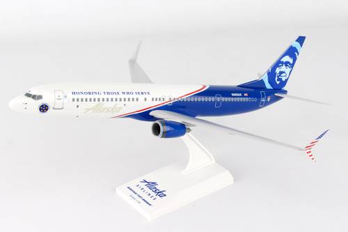 مجسم ألاسكا B737-900ER مقاس 1:130 بلاستيك صلب VETS