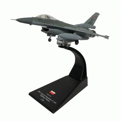 مجسم مقاتلة F-16 مقاس ١:١٠٠ حديد خفيف B50209
