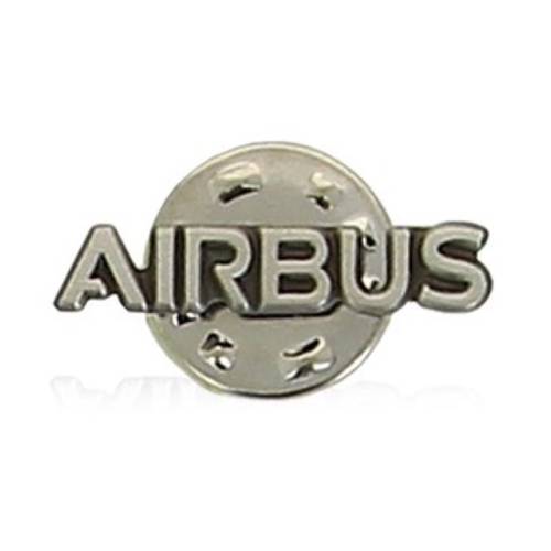 شارة دبوس (بروش) شكل شعار Airbus طول 2 سم فضي