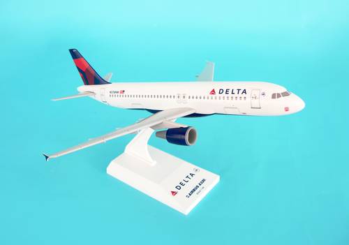 مجسم طيران ديلتا A320 مقاس 1:150 بلاستيك صلب