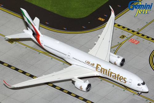 مجسم طائرة طيران الإمارات A350-900 مقاس 1:400 حديد من GeminiJets تسجيل [A6-EXB]
