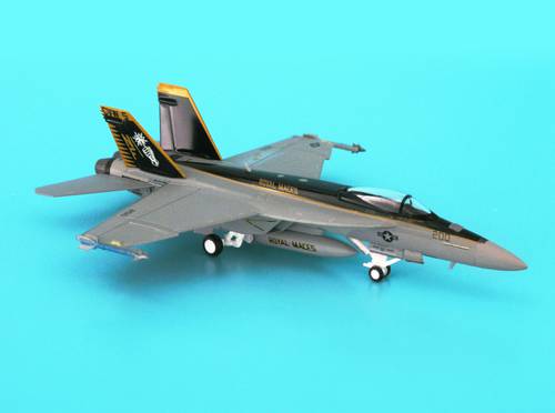 مجسم البحرية الأمريكية F/A-18E مقاس 1:200 حديد VFA27