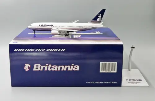 Britannia Boeing 767-200ER 1:200 Scale Diecast Model by JC Wings [G-BRIF]