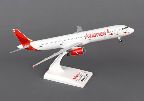 مجسم طيران أفيانكا A321 مقاس 1:150 بلاستيك صلب