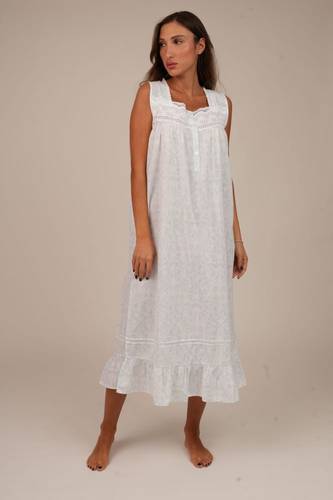 قميص نوم قطن من مجموعة (Blue Toile)
