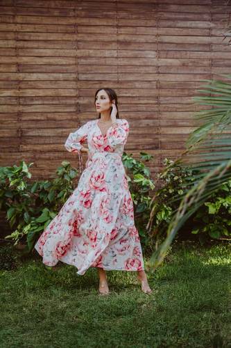 floral collection dress in cotton