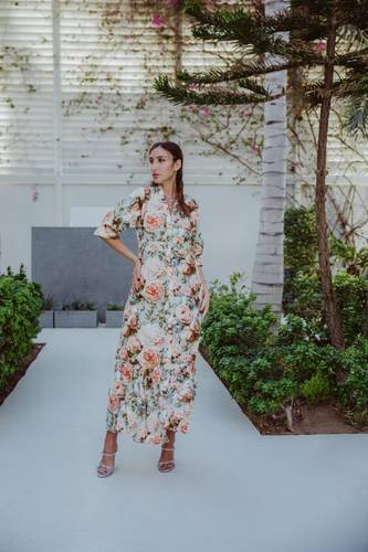 floral collection dress in cotton 