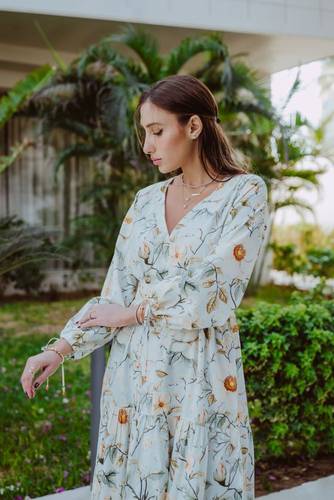 floral collection dress in cotton 
