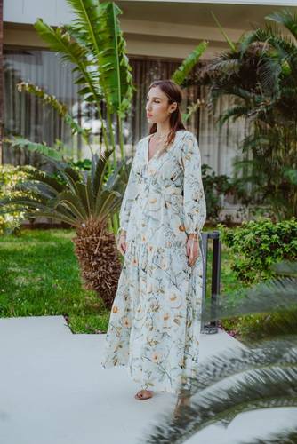 floral collection dress in cotton 
