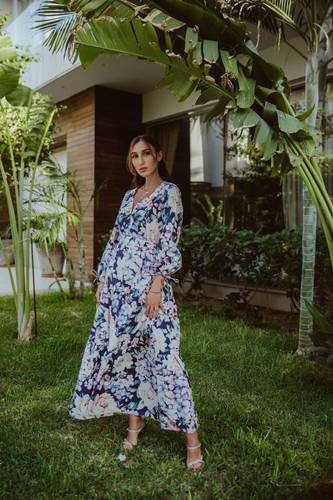 floral collection dress in cotton