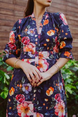 floral collection dress in cotton 
