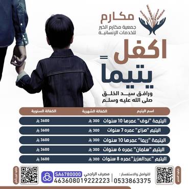 أيتام ينتظرون من يكفلهم 