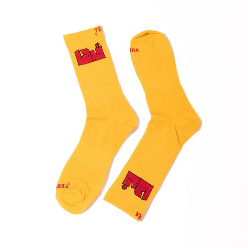 Qadaha Yellow Sports Socks